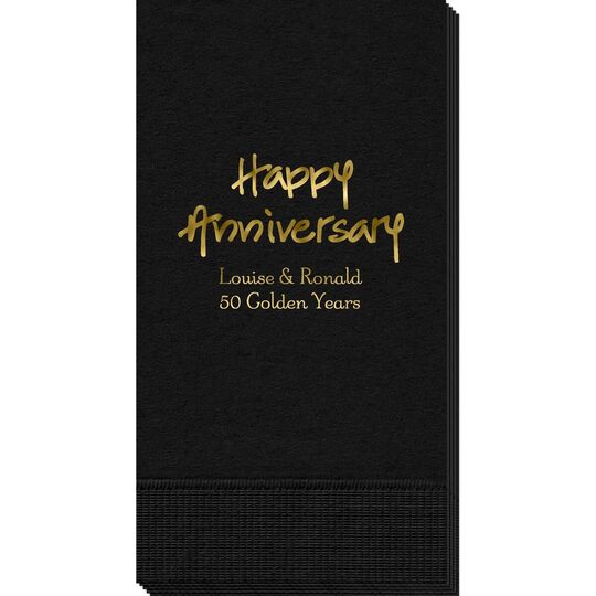 Studio Happy Anniversary Guest Towels